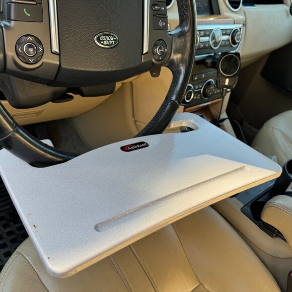 AUTOEXEC The Wheelmate Mobile Tabletop, Car Desk, Steering Wheel Tray, Grey - Picture 9 of 16